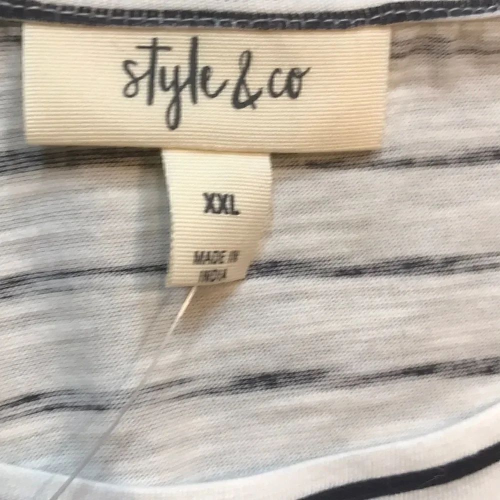 Style & Co Printed Short-Sleeve Top size XXL - Picture 5 of 5